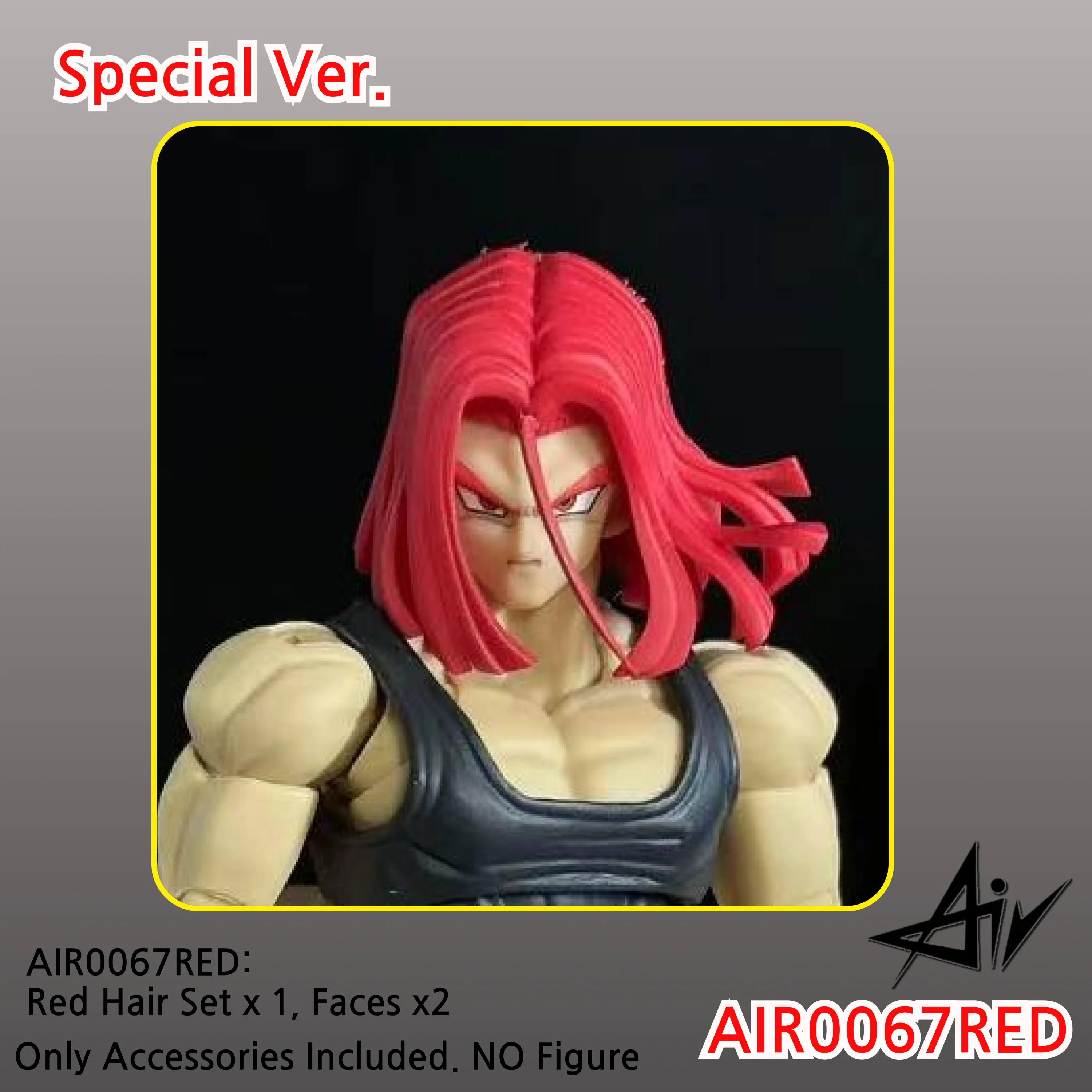 (USA Stock) Air studio hairs faces kits AIR006 and AIR007 and Special Red Version - Image 4