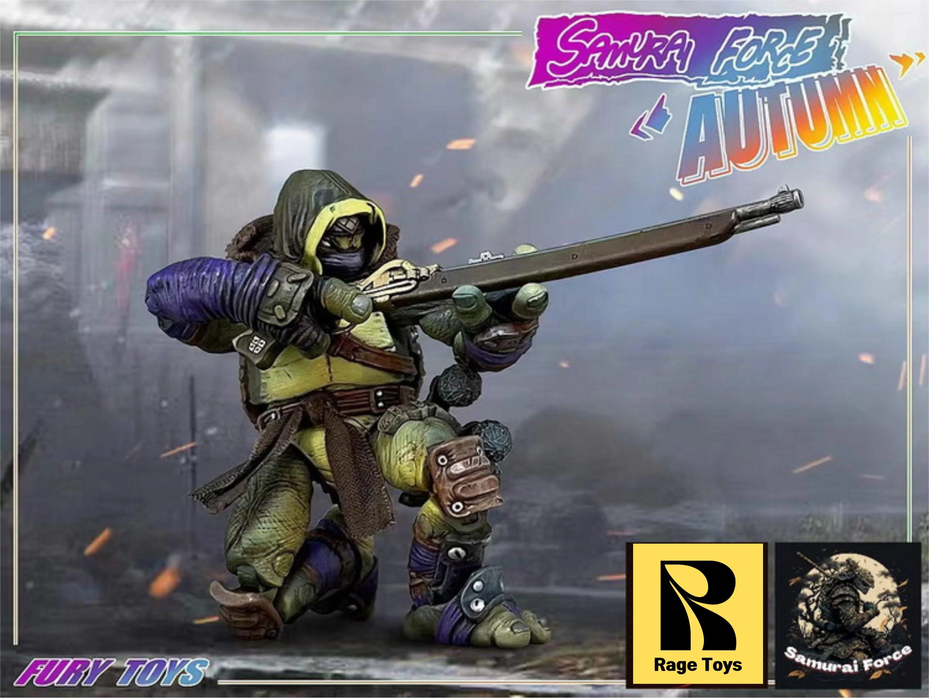 (USA Stock) Rage Toys 1/12 Samurai Force Wave 2 Musketman Autumn action figure - Image 5