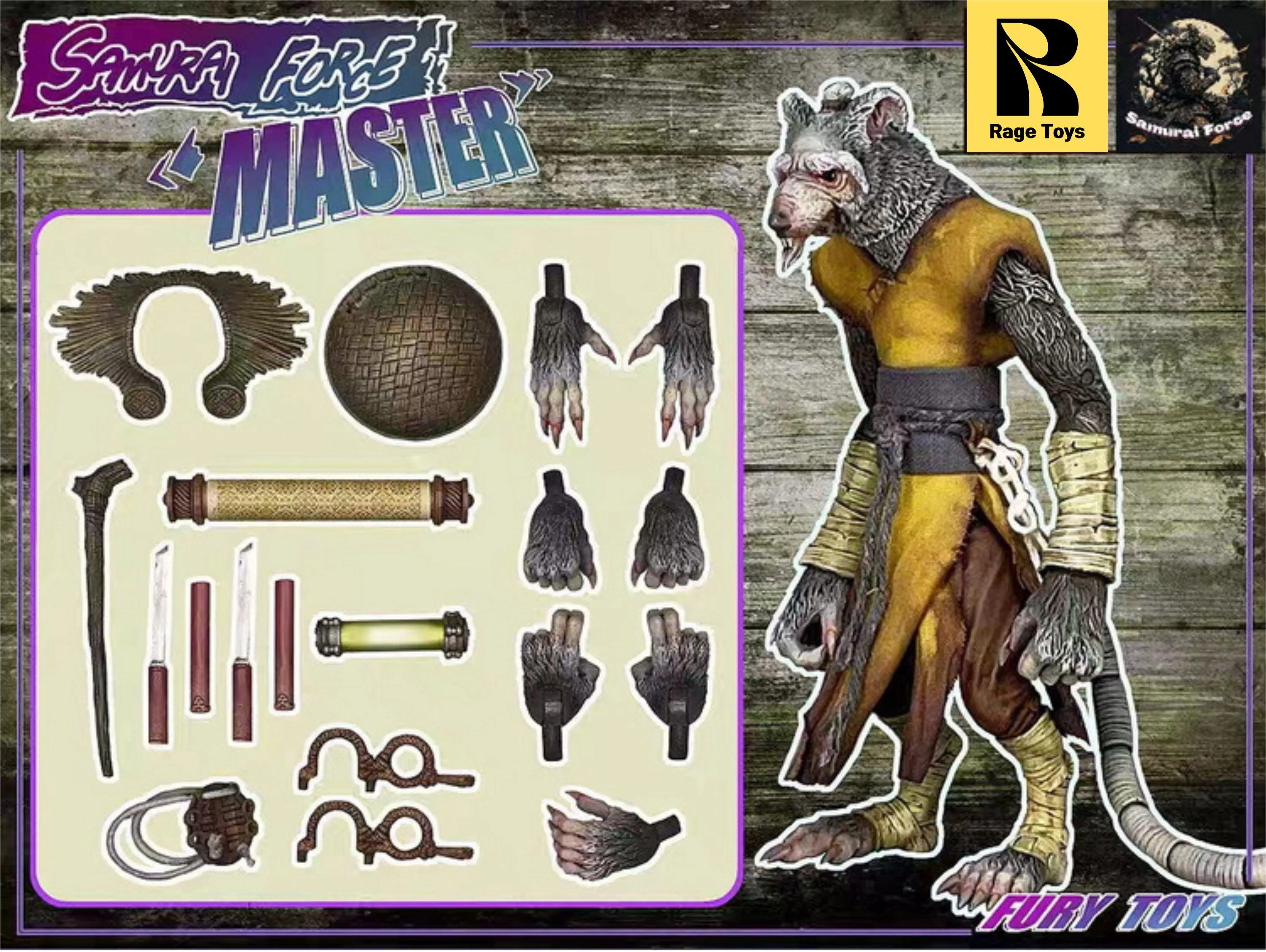 (USA Stock) Rage Toys 1/12 Samurai Force Wave 2 The Master action figure - Image 7