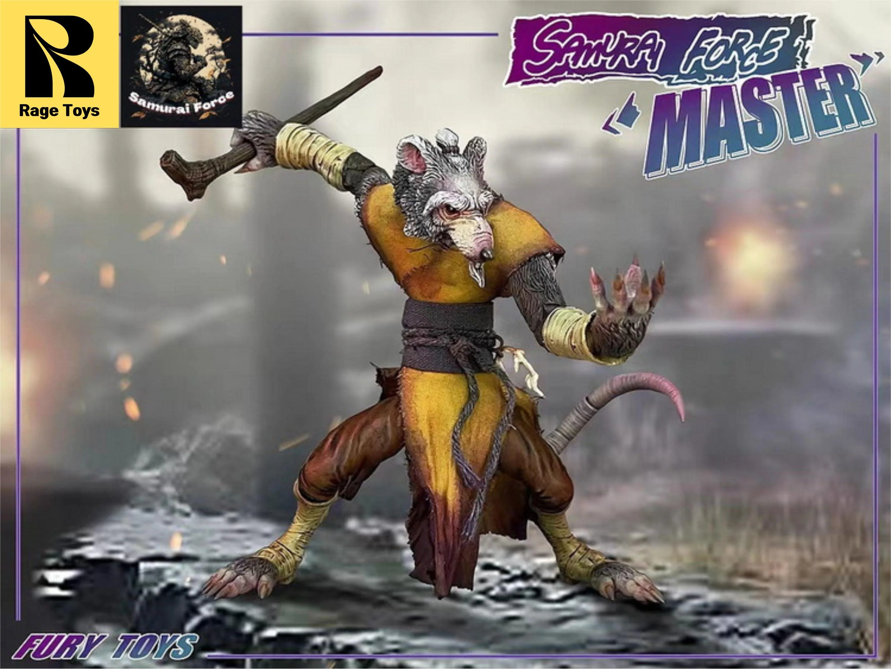 (USA Stock) Rage Toys 1/12 Samurai Force Wave 2 The Master action figure - Image 9
