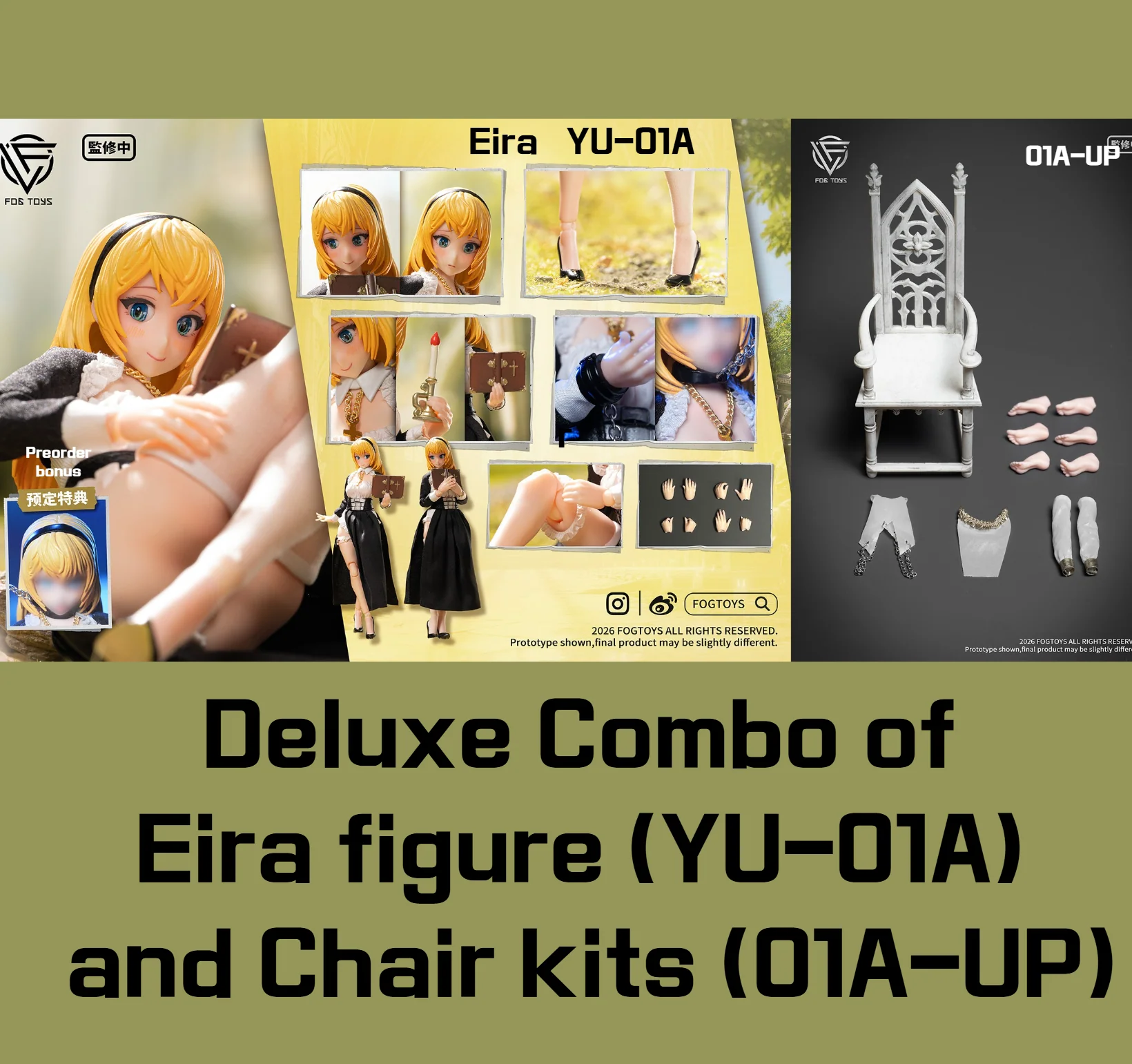 (Preorder) Fogtoys 1/12 Eira 01A and Layla 01B action figure and Chair kits - Image 3