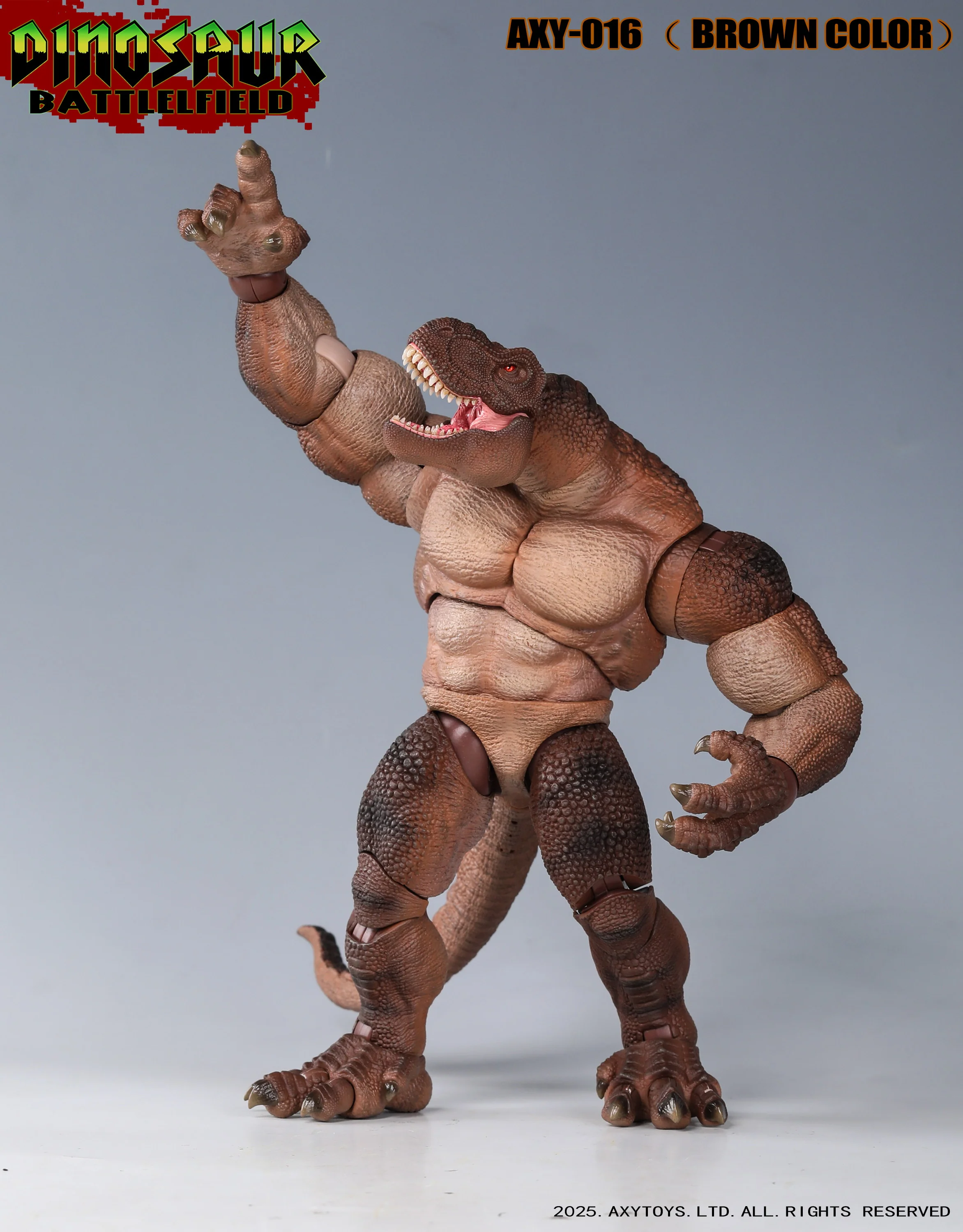 (Preorder) Axytoys 1/9 Dinosaur Battlefield T-rex aciotn figure - Image 10