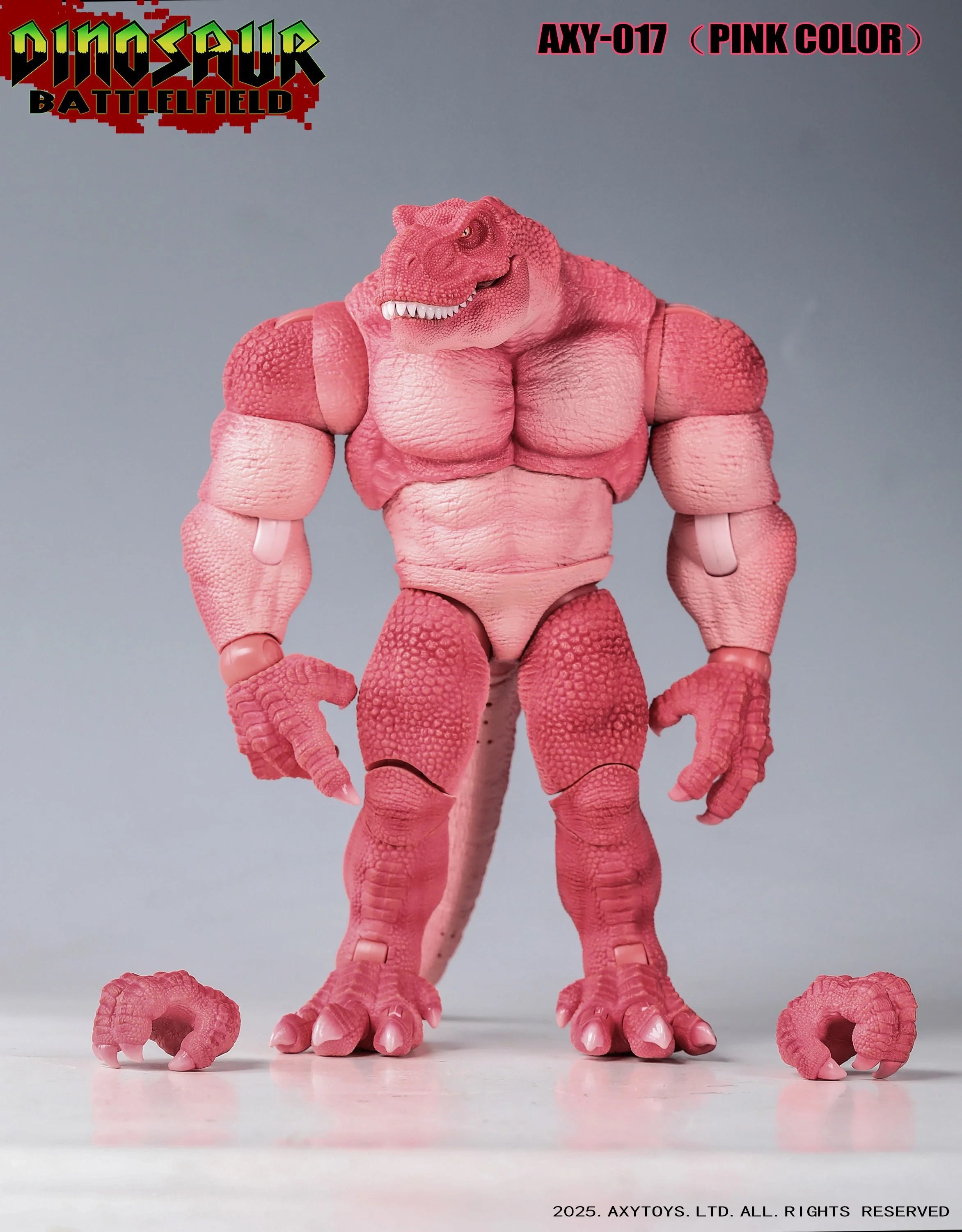 (Preorder) Axytoys 1/9 Dinosaur Battlefield T-rex aciotn figure - Image 13