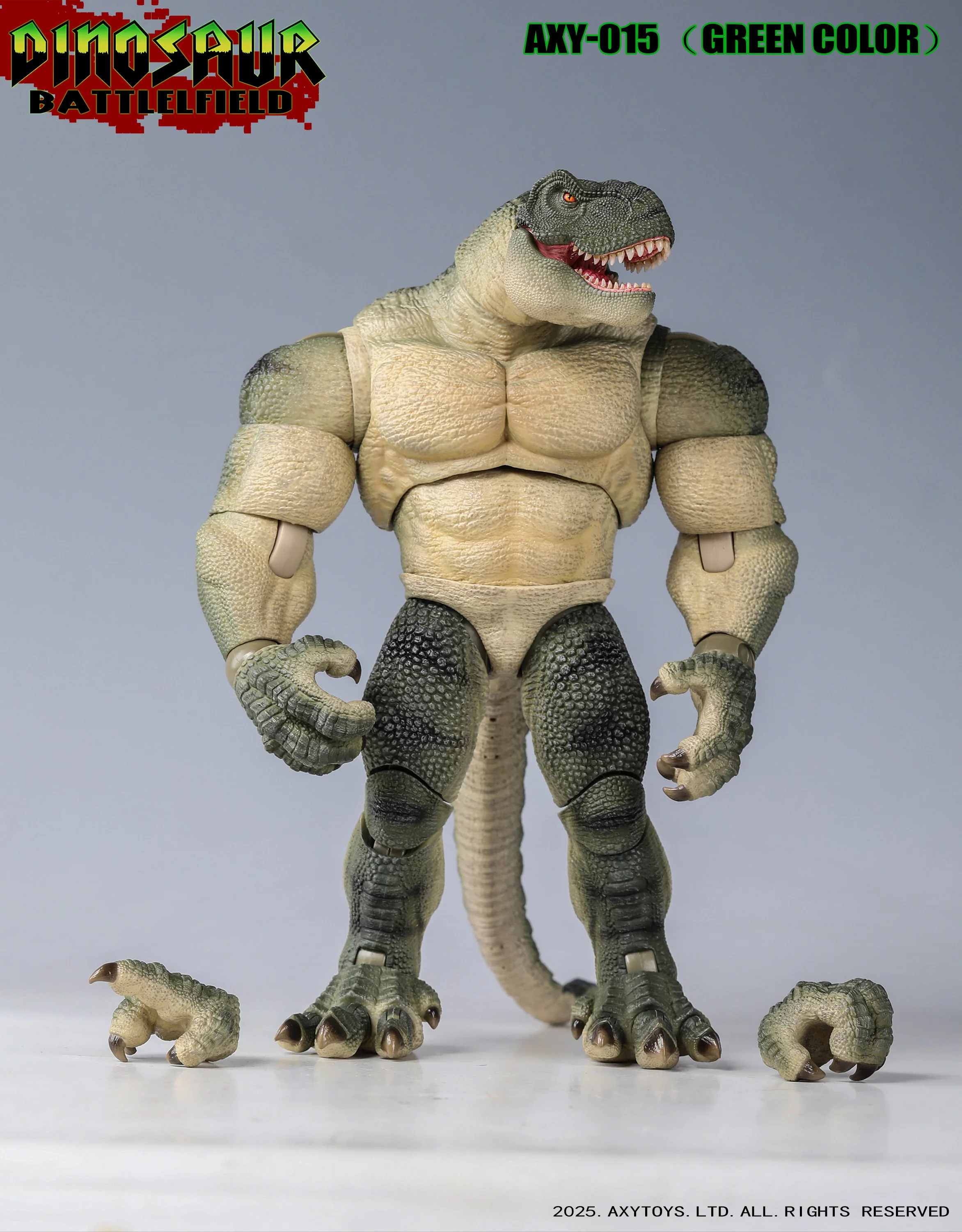 (Preorder) Axytoys 1/9 Dinosaur Battlefield T-rex aciotn figure - Image 3