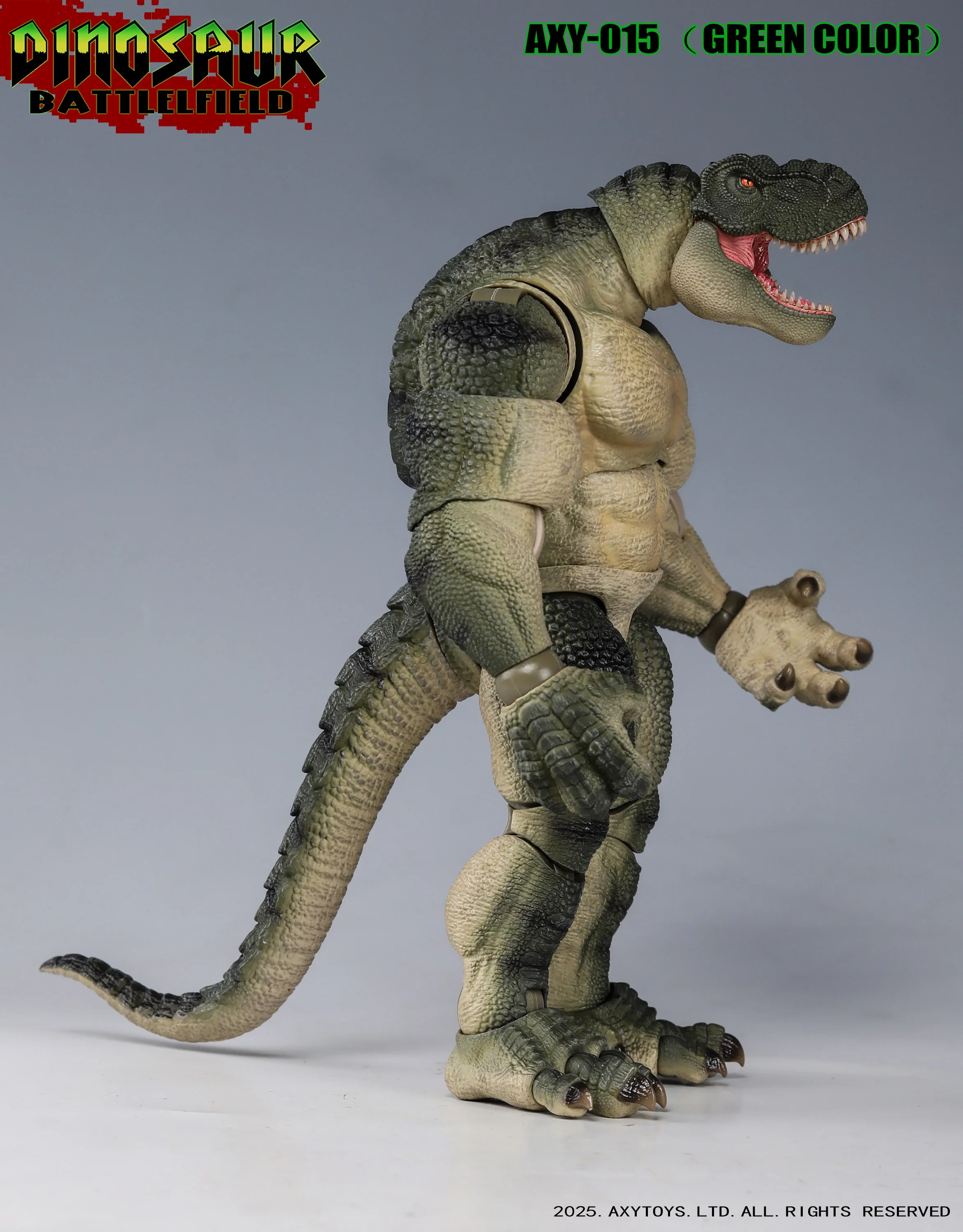 (Preorder) Axytoys 1/9 Dinosaur Battlefield T-rex aciotn figure - Image 6