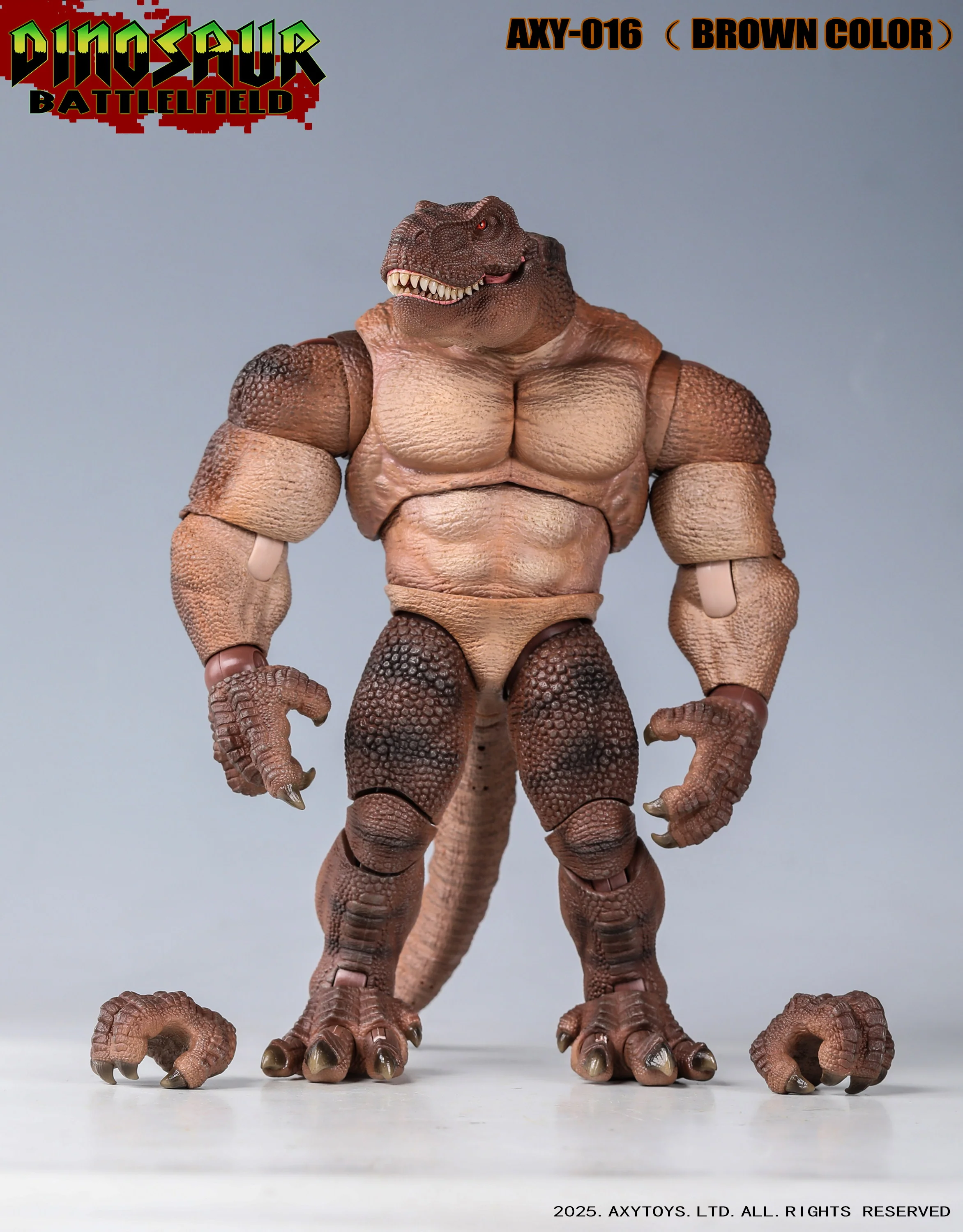 (Preorder) Axytoys 1/9 Dinosaur Battlefield T-rex aciotn figure - Image 8