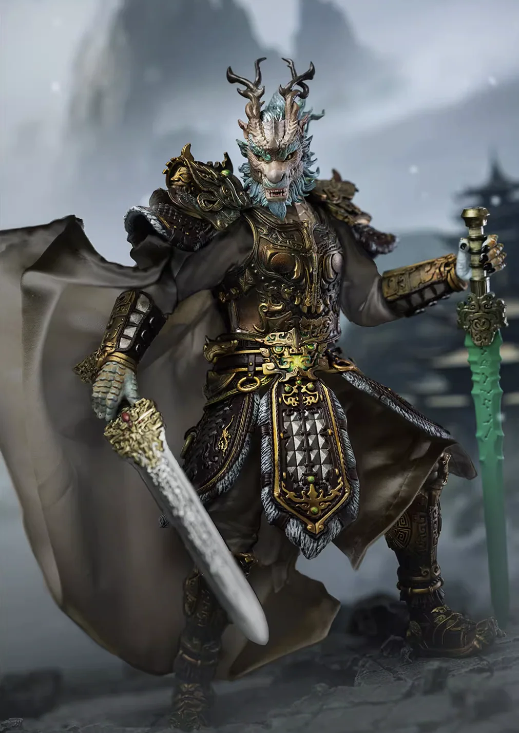 (Preorder) Fancy Realm 1/12 Gold Dragon Warrior action figure with preorder bonus - Image 9