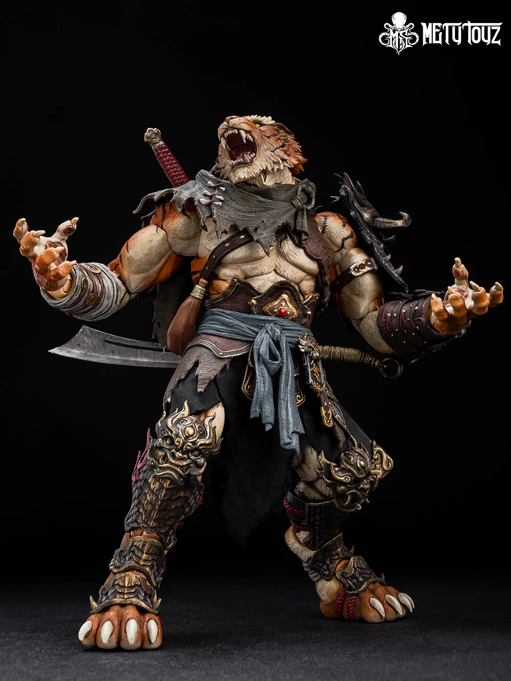 (Preorder) Mety toyz Adventurer's World Tiger Vanguard JinshanJun 1/10  9.5 inches Action Figure - Image 6