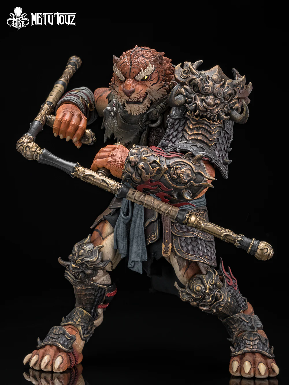 (Preorder) Mety toyz Adventurer's World Tiger Vanguard JinshanJun 1/10  9.5 inches Action Figure - Image 9