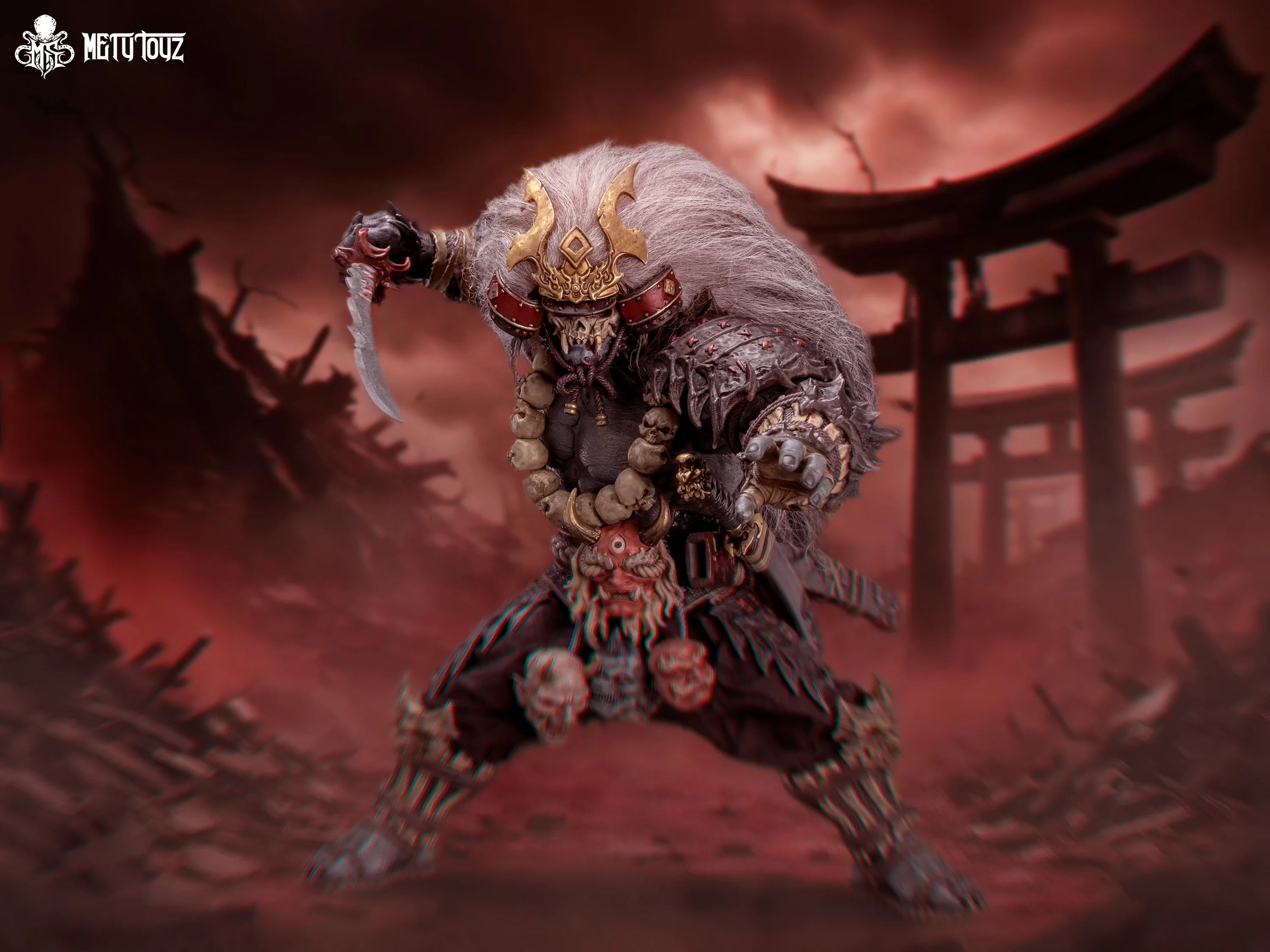 (Preorder) Metytoyz 1/12 Demon Slayer Asura “Oni Samurai” Takikawa action figure - Image 3