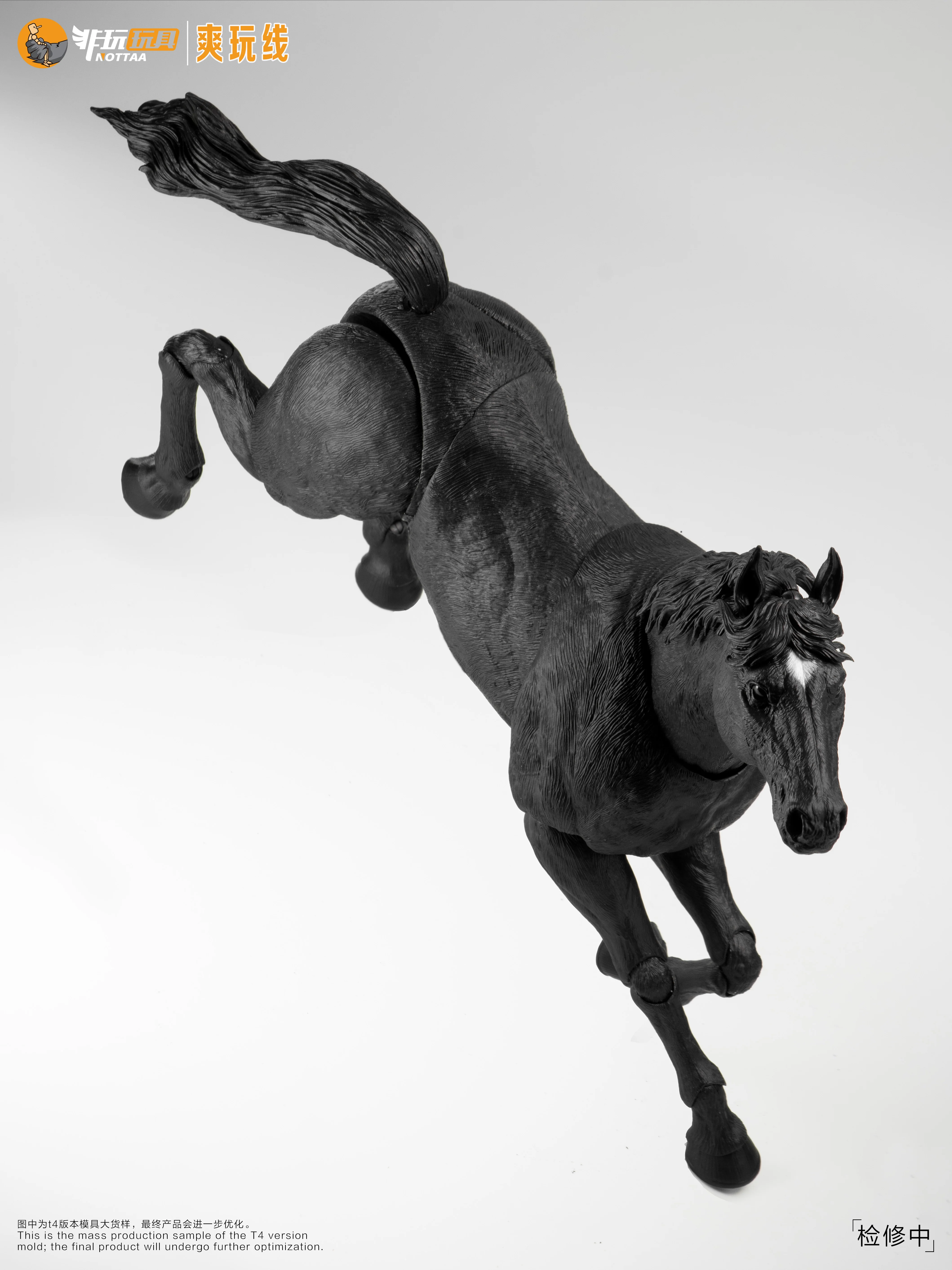 (Preorder) NOTTAA 1/12 scale Horse with Bonus Black/White/Brown and Calm/Flowing verions - Image 16