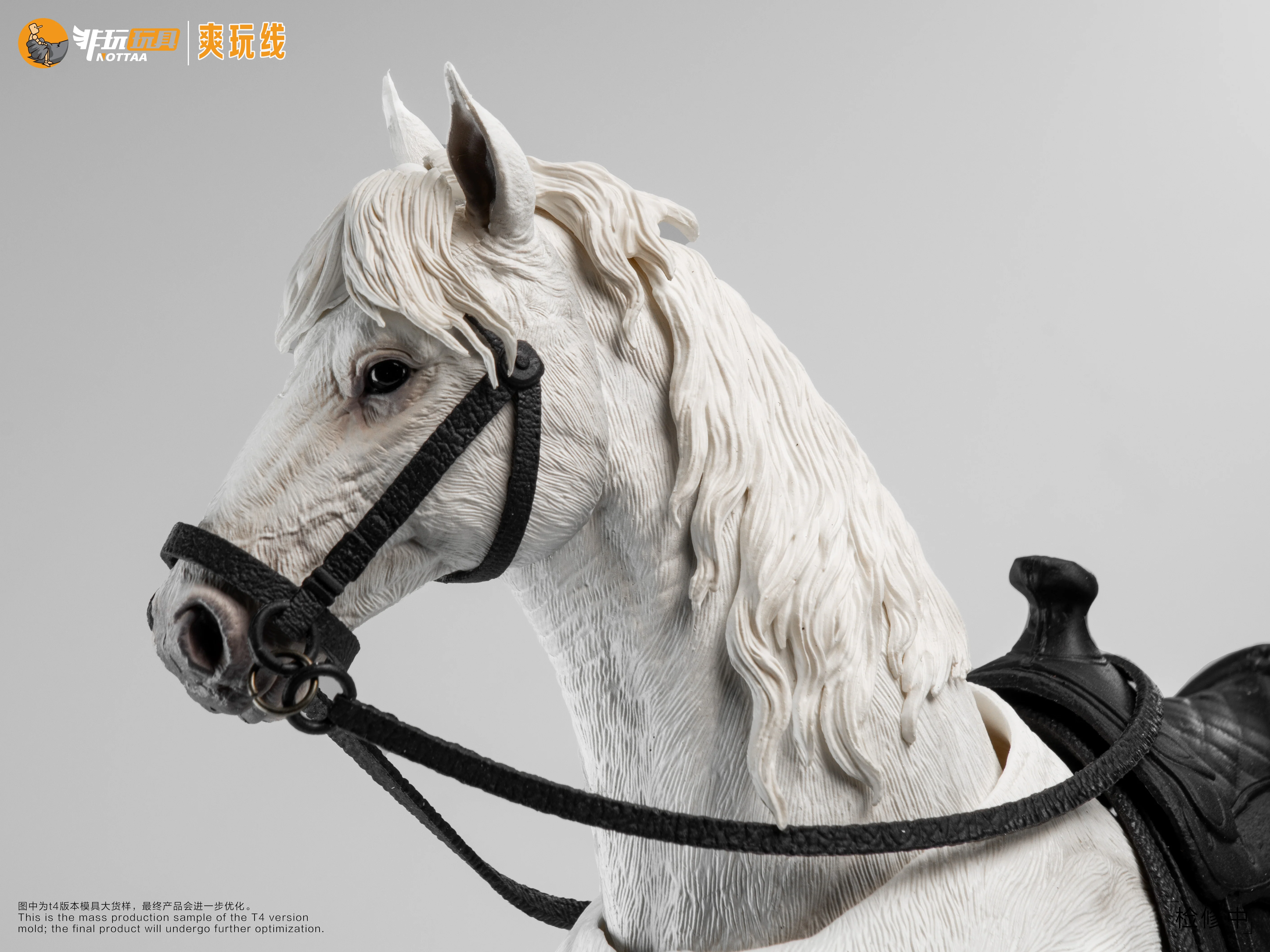 (Preorder) NOTTAA 1/12 scale Horse with Bonus Black/White/Brown and Calm/Flowing verions - Image 20