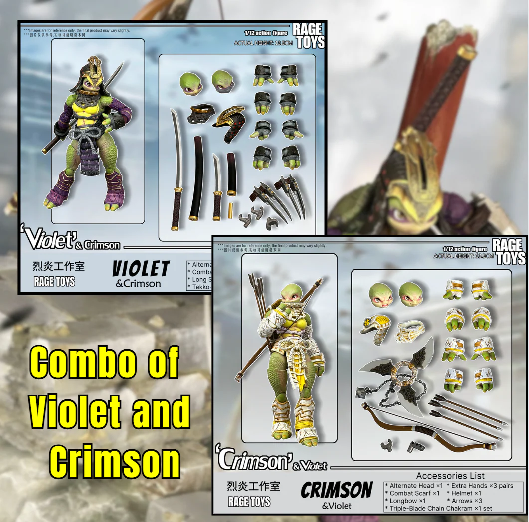 (Preorder) Rage Toys 1/12 Violet and Crimson sisters action figure - Image 27