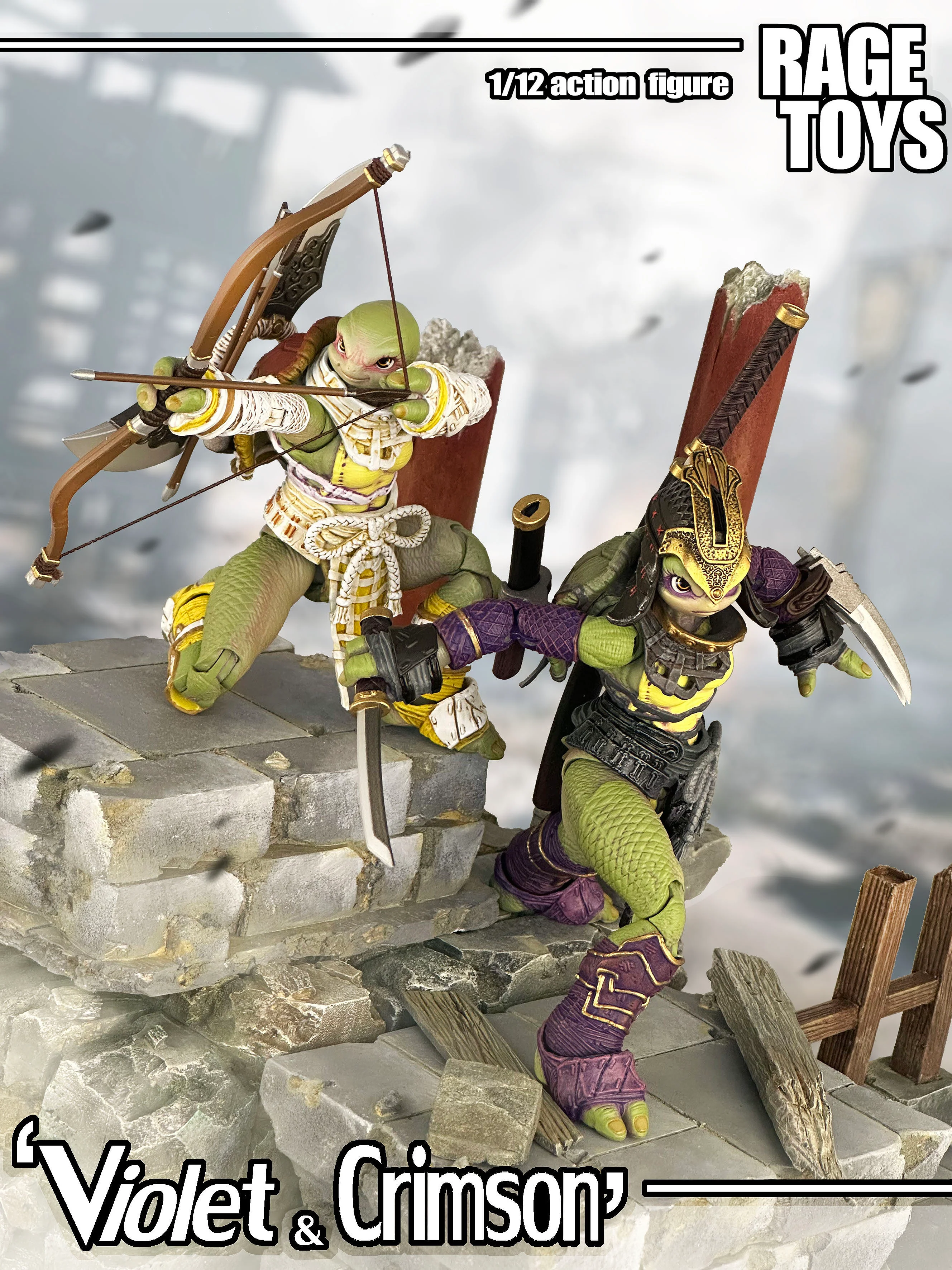 (Preorder) Rage Toys 1/12 Violet and Crimson sisters action figure - Image 4