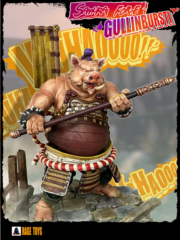 (Preorder) Rage Toys Samurai Force Wave 4 Gullinbursti and Rave Toys Cyberpunk Jacket Character accessories kit - Image 11