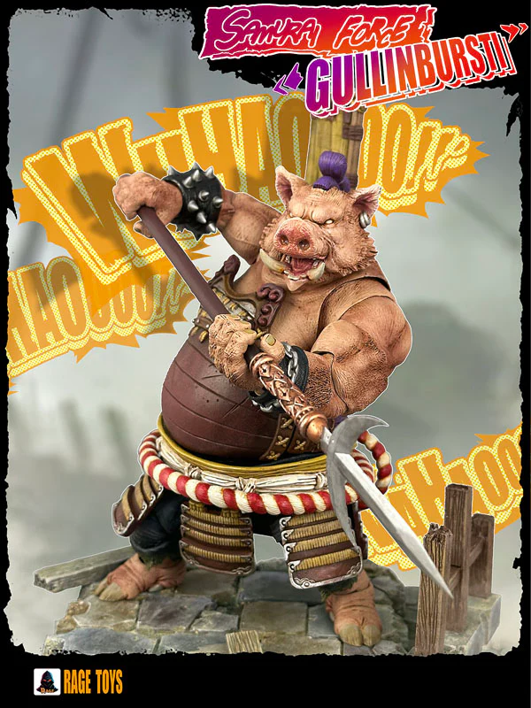 (Preorder) Rage Toys Samurai Force Wave 4 Gullinbursti and Rave Toys Cyberpunk Jacket Character accessories kit - Image 12