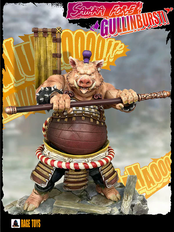 (Preorder) Rage Toys Samurai Force Wave 4 Gullinbursti and Rave Toys Cyberpunk Jacket Character accessories kit - Image 13