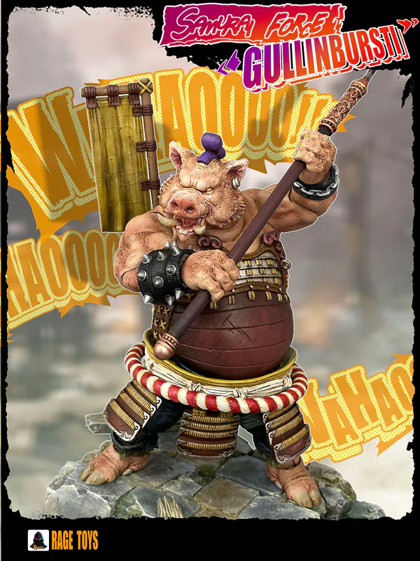 (Preorder) Rage Toys Samurai Force Wave 4 Gullinbursti and Rave Toys Cyberpunk Jacket Character accessories kit - Image 14