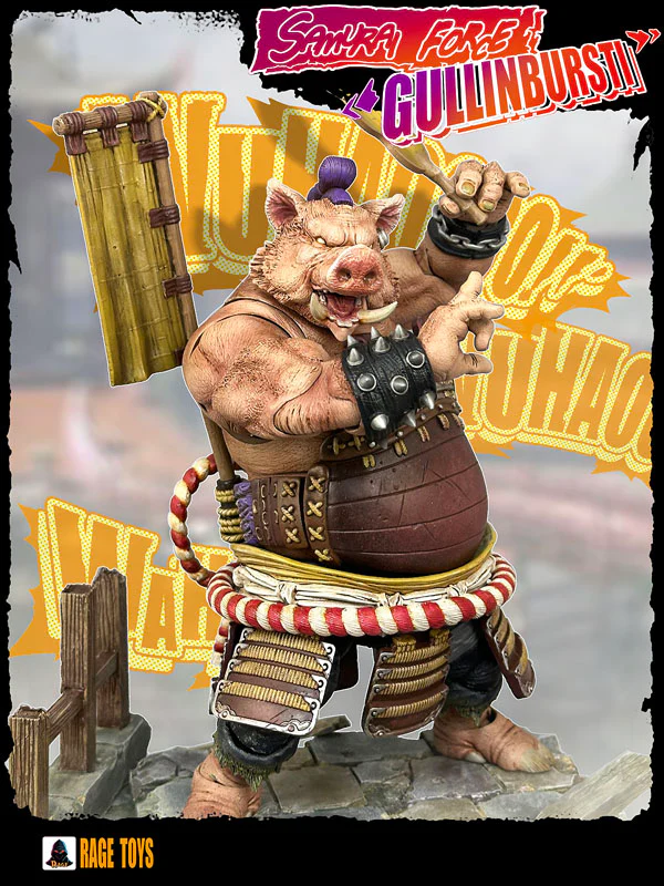(Preorder) Rage Toys Samurai Force Wave 4 Gullinbursti and Rave Toys Cyberpunk Jacket Character accessories kit - Image 15