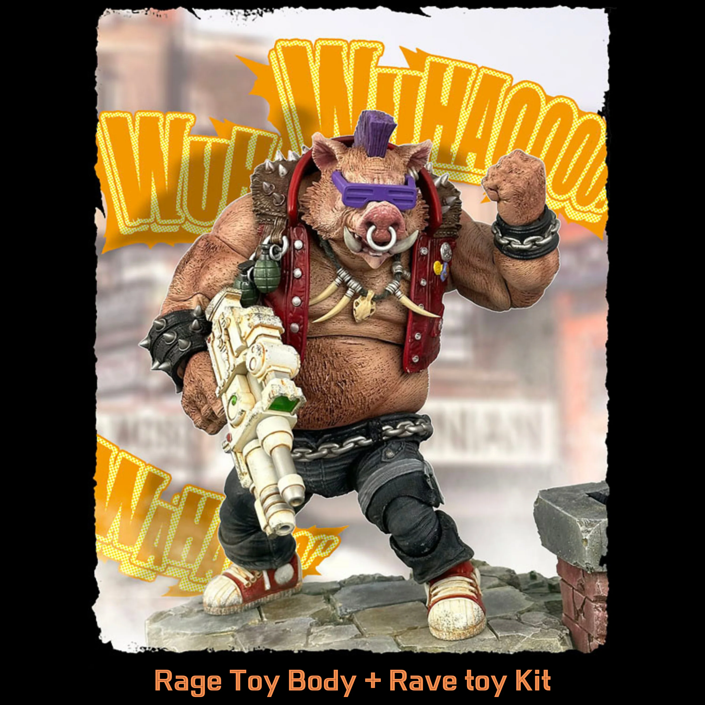(Preorder) Rage Toys Samurai Force Wave 4 Gullinbursti and Rave Toys Cyberpunk Jacket Character accessories kit - Image 19