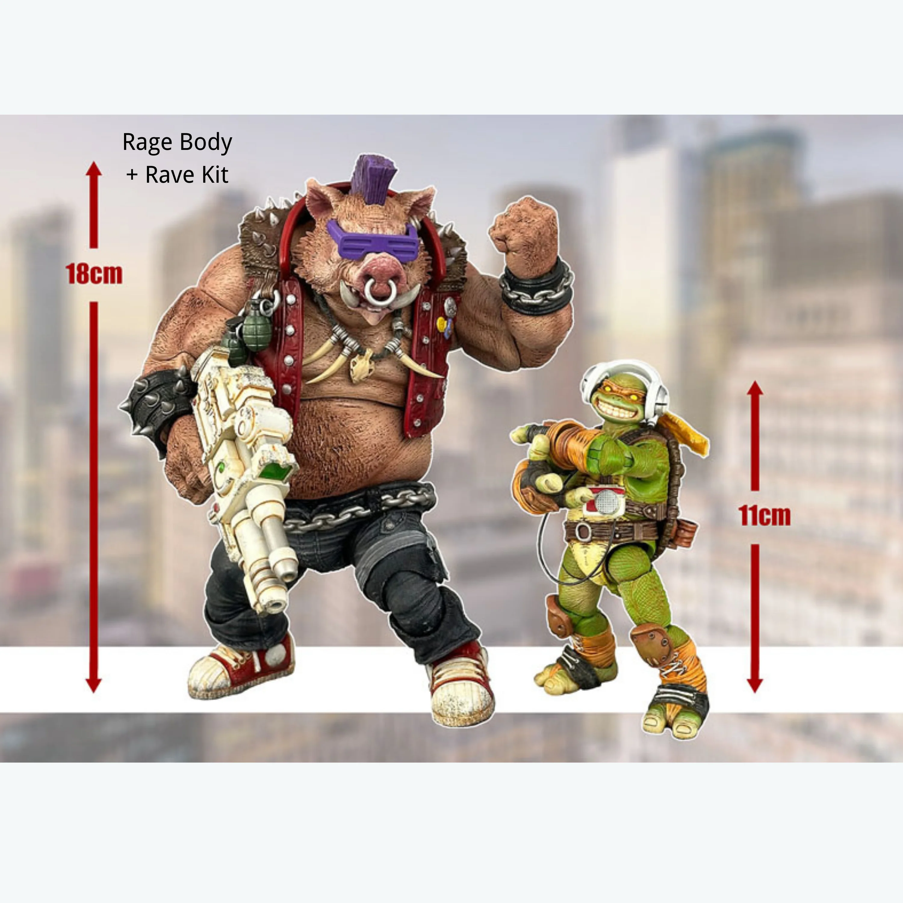 (Preorder) Rage Toys Samurai Force Wave 4 Gullinbursti and Rave Toys Cyberpunk Jacket Character accessories kit - Image 22