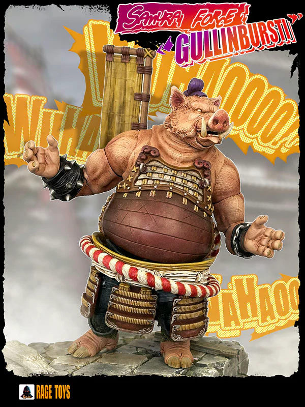 (Preorder) Rage Toys Samurai Force Wave 4 Gullinbursti and Rave Toys Cyberpunk Jacket Character accessories kit - Image 4