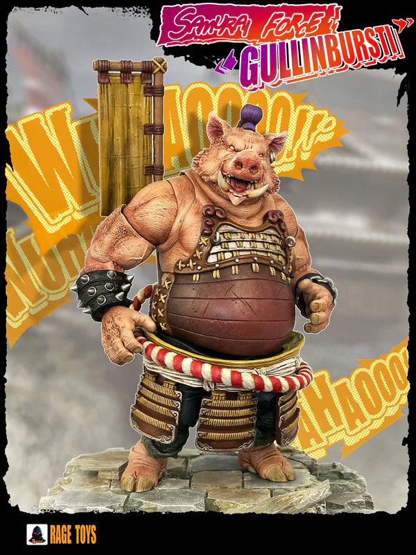 (Preorder) Rage Toys Samurai Force Wave 4 Gullinbursti and Rave Toys Cyberpunk Jacket Character accessories kit - Image 5