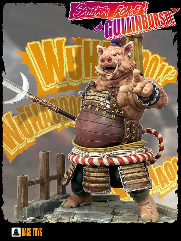 (Preorder) Rage Toys Samurai Force Wave 4 Gullinbursti and Rave Toys Cyberpunk Jacket Character accessories kit - Image 6