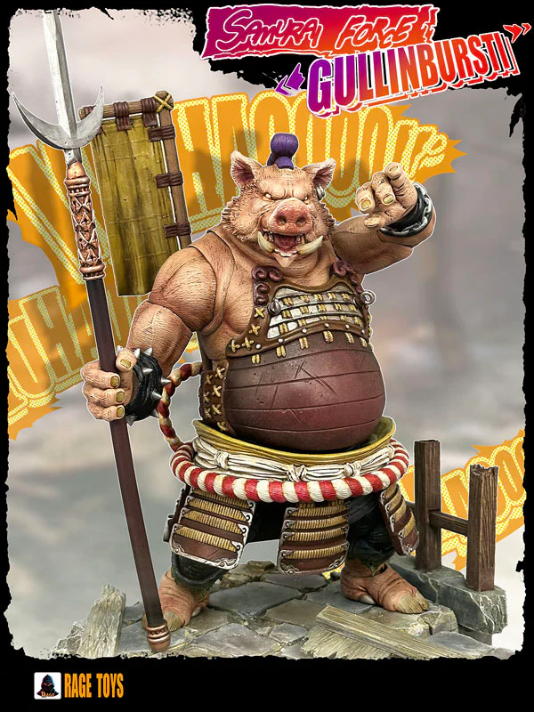 (Preorder) Rage Toys Samurai Force Wave 4 Gullinbursti and Rave Toys Cyberpunk Jacket Character accessories kit - Image 8
