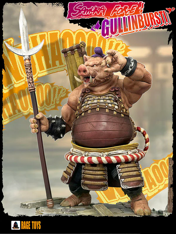 (Preorder) Rage Toys Samurai Force Wave 4 Gullinbursti and Rave Toys Cyberpunk Jacket Character accessories kit - Image 9