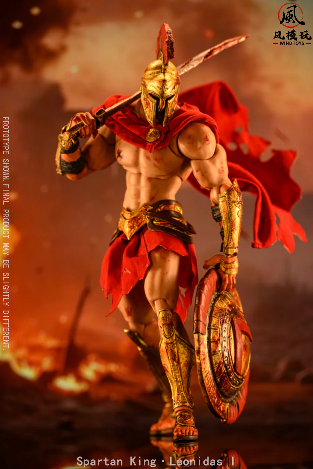 (Preorder) Wind Toys 1/12 Spartan King Leonidas FMW004 Standard and Bloodstained Version action figure - Image 14
