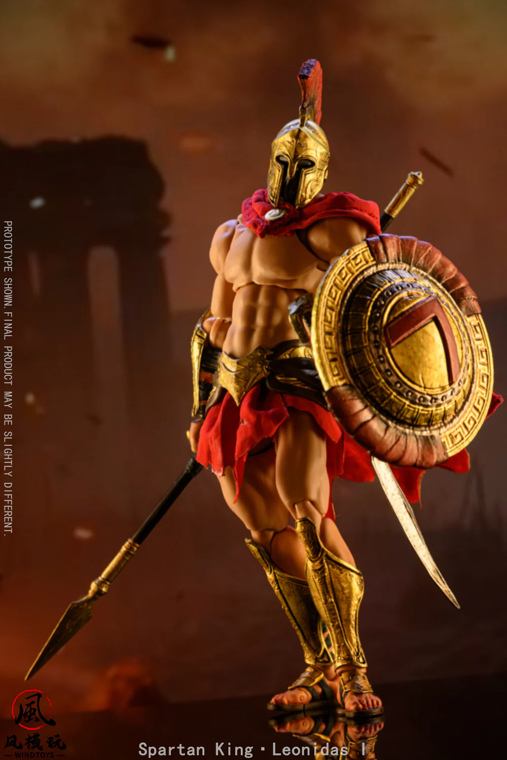 (Preorder) Wind Toys 1/12 Spartan King Leonidas FMW004 Standard and Bloodstained Version action figure - Image 4