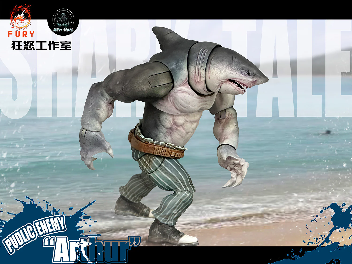 (USA Stock) Fury toys 1/12 Abyss Force wave 1 Shark Squad Action Figure - Image 10