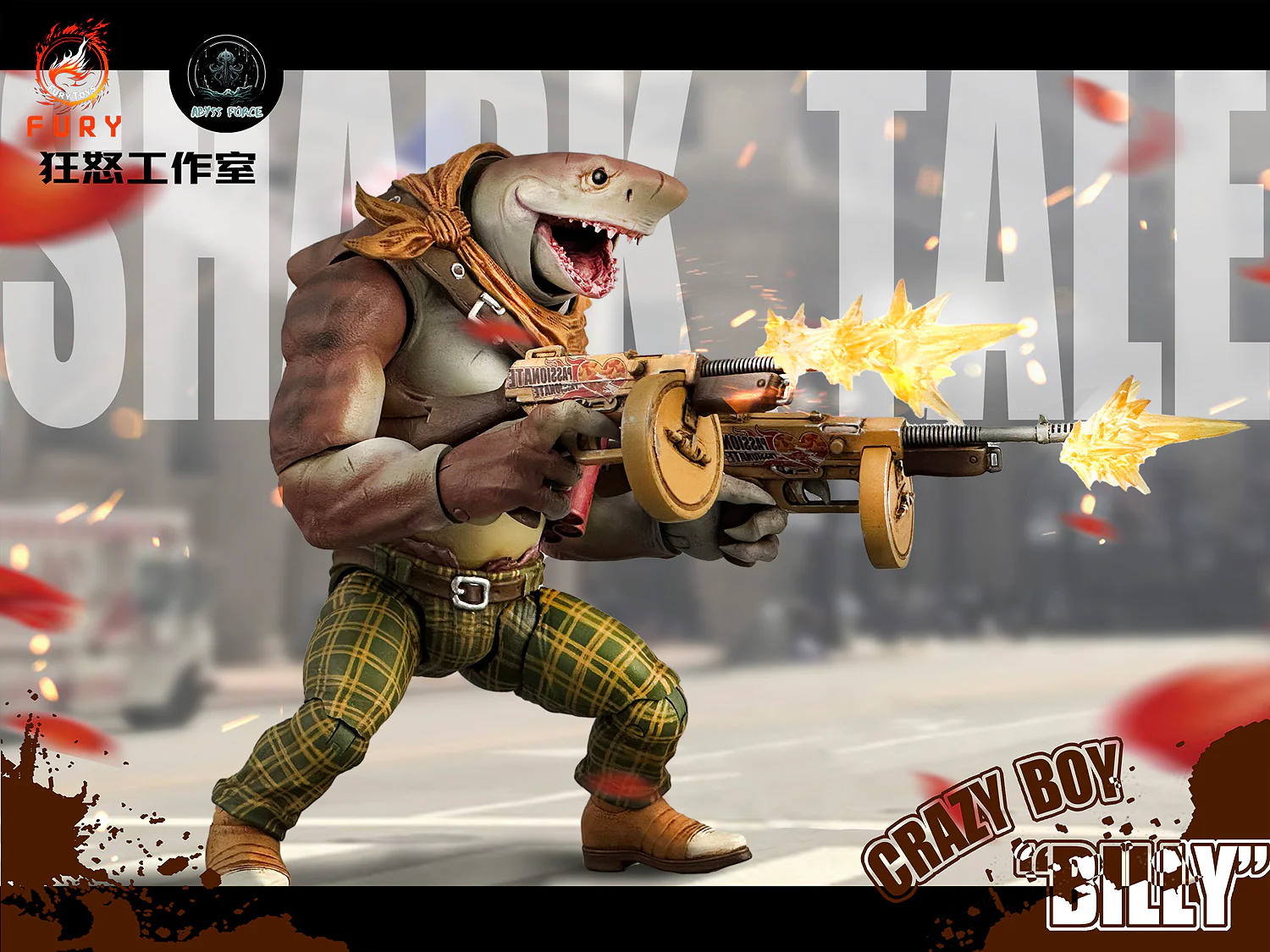 (USA Stock) Fury toys 1/12 Abyss Force wave 1 Shark Squad Action Figure - Image 12