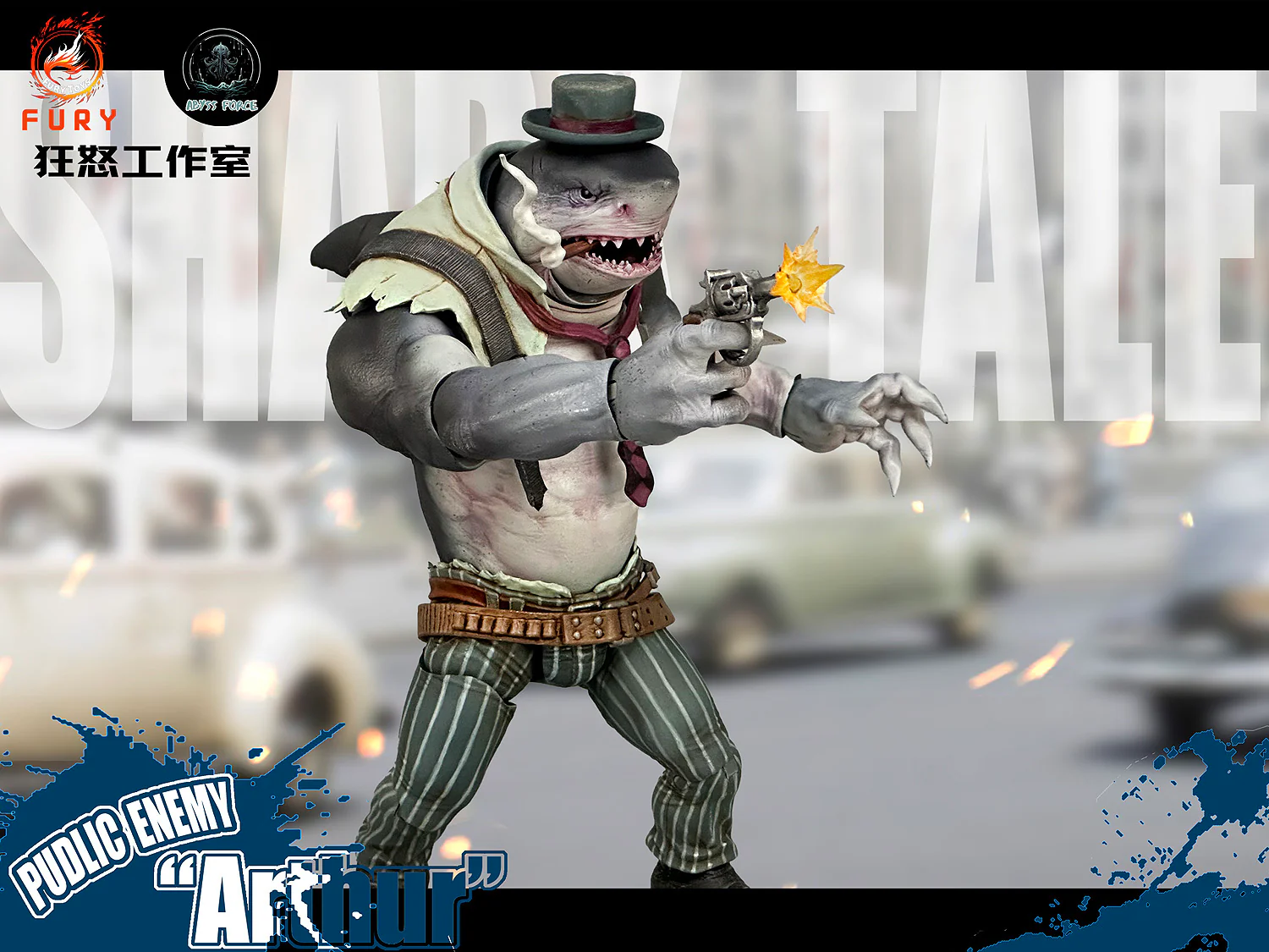 (USA Stock) Fury toys 1/12 Abyss Force wave 1 Shark Squad Action Figure - Image 8