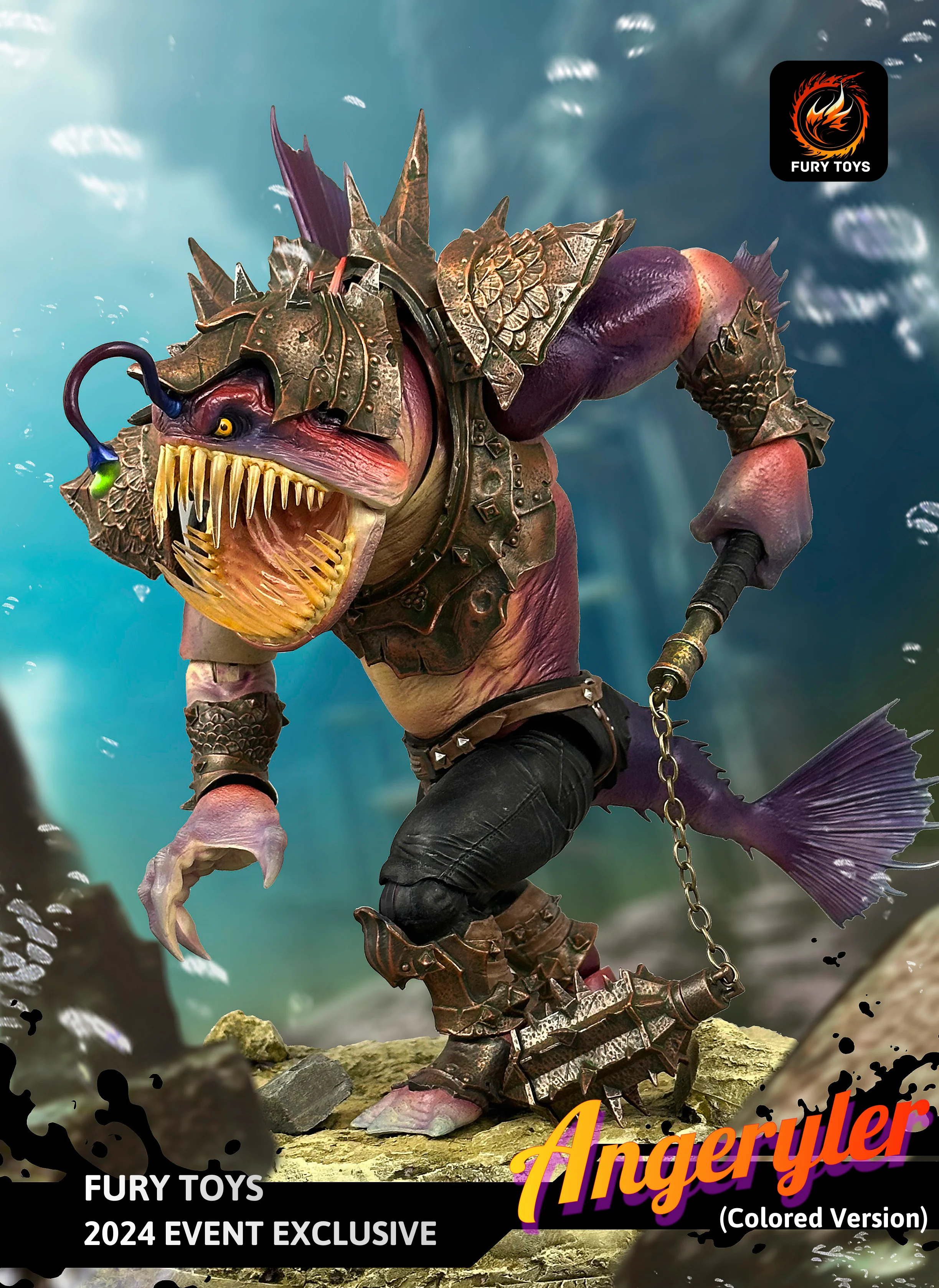 (USA Stock) Fury Toys  Event Exclusive Angeryler "Angry Angler" 9 inches action figure - Image 10