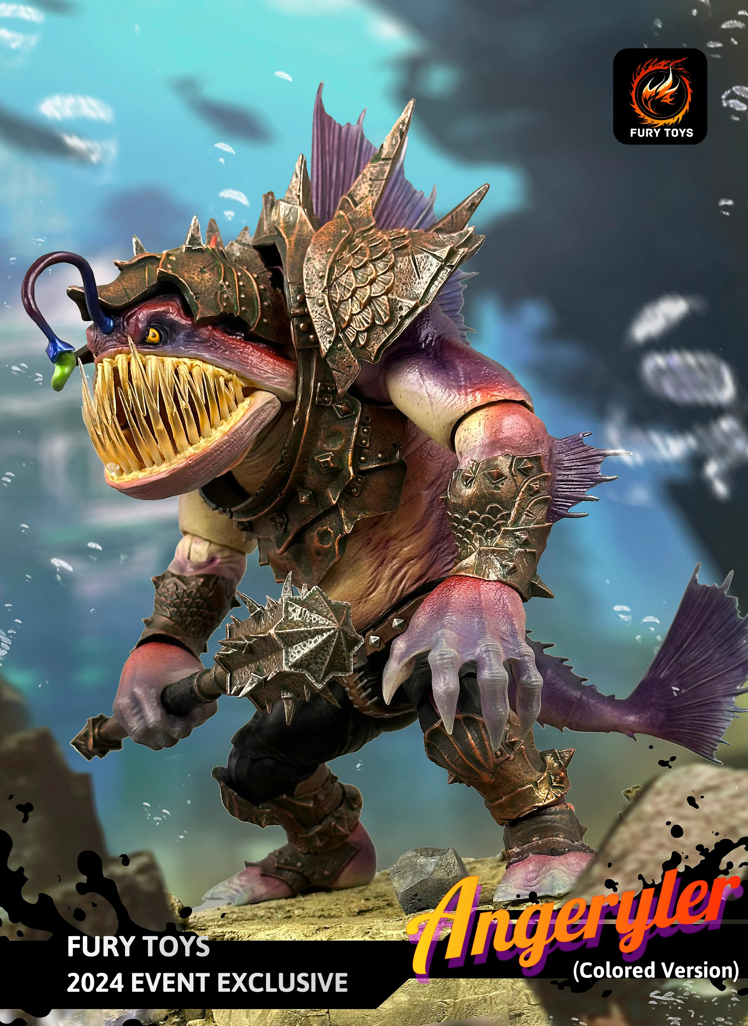 (USA Stock) Fury Toys  Event Exclusive Angeryler "Angry Angler" 9 inches action figure - Image 3