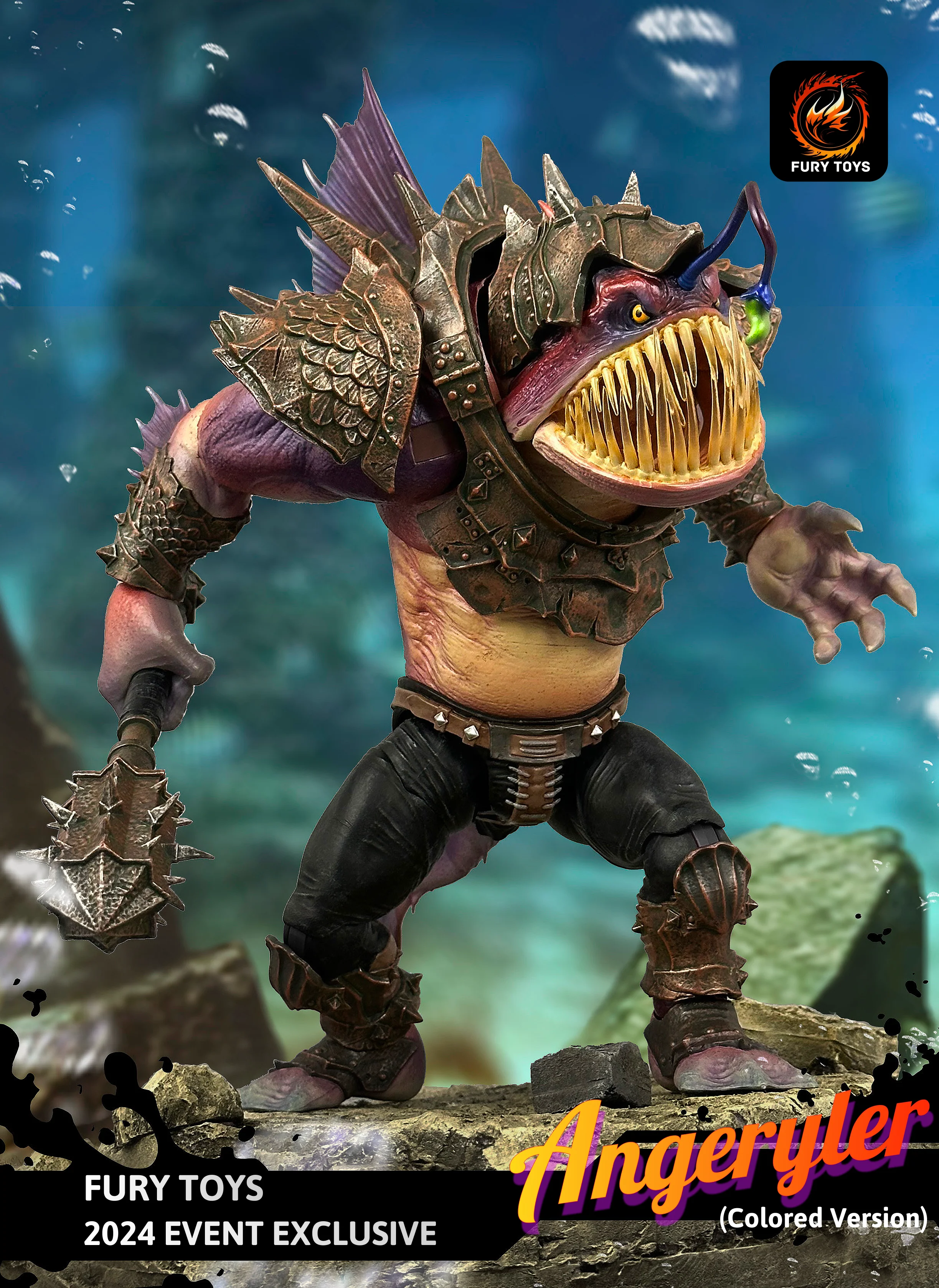(USA Stock) Fury Toys  Event Exclusive Angeryler "Angry Angler" 9 inches action figure - Image 5