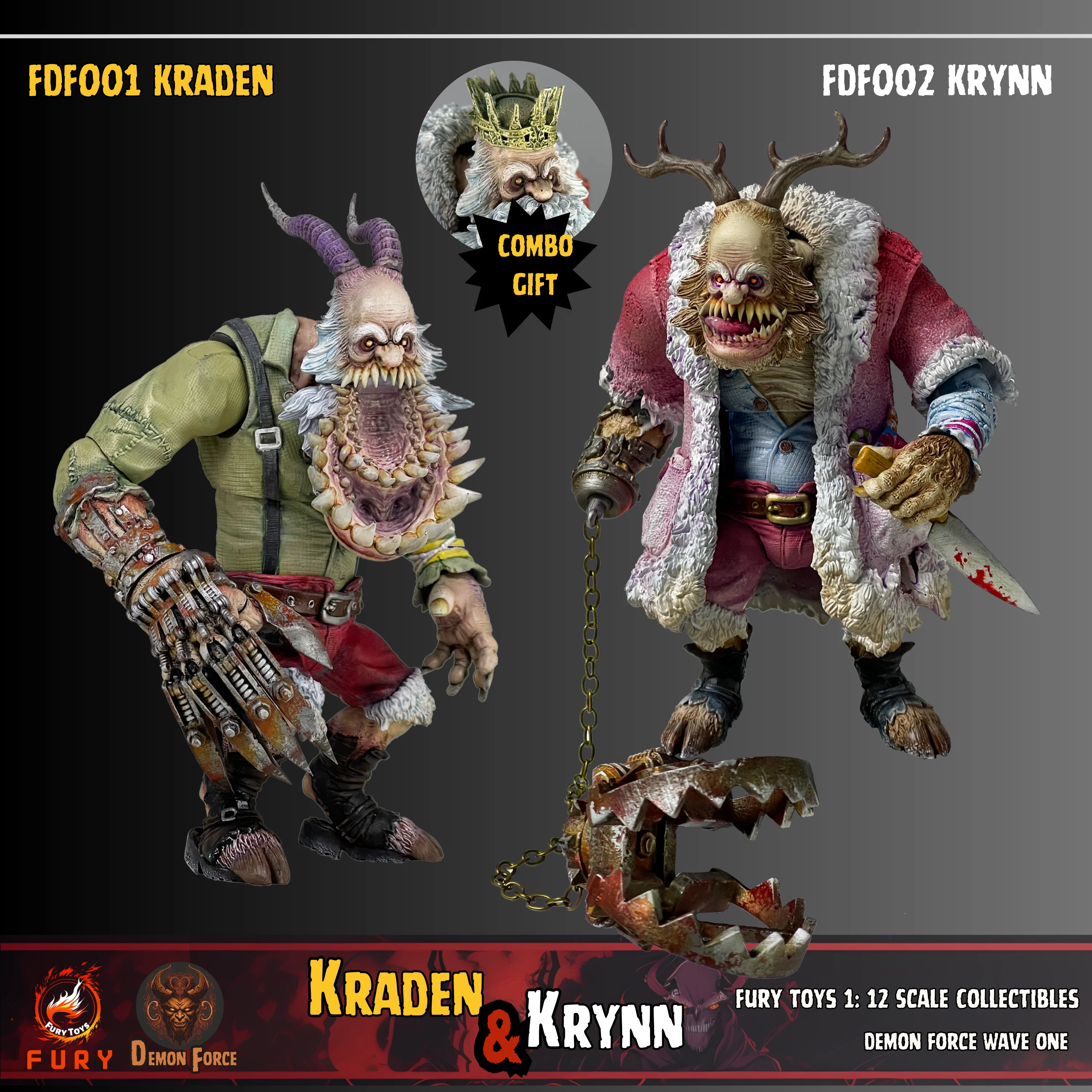 (USA Stock) Fury toys Demon Force wave 1 1/12 The brother Kraden and Krynn 7 inches action figure - Image 19