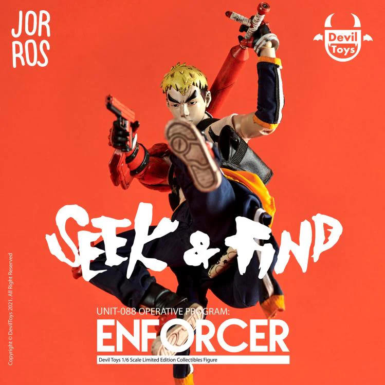 (USA Stock) Jor Ros X Devil Toys 1/6 Enforcer Unit-088 Limited Edition Action Figure - Image 4