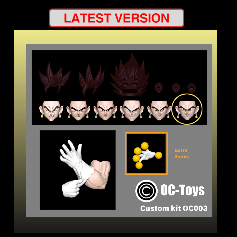 (USA Stock) OC Toys custom kit NEWEST FIXED VERSION of OC001, OC002,OC003 and combo with bonus - Image 8