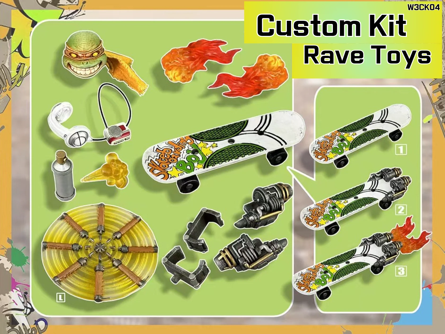 (USA Stock) Rage toys 1/12 Samurai Force Wave 3 The Crossbow master summer and Rave toys custom kit - Image 3